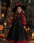 Rochie Halloween de vrăjitoare + pălărie pentru fete – Batty