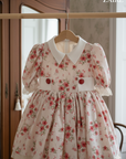 Rochie vintage eleganta cu flori pentru fete - Bella