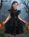 Rochie neagra Halloween Party pentru fete - 13