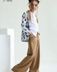 Compleu elegant pentru fete, sacou din paiete si pantalon evazat - Dorly