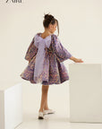 Rochie lila eleganta din paiete pentru fete - Violetta