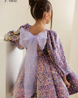 Rochie lila eleganta din paiete pentru fete - Violetta