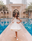 Rochie crem eleganta pentru fete - Aisha