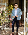 Costum bleumarin elegant sacou si pantaloni pentru baieti - Diego
