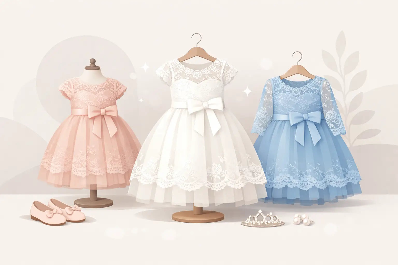 Rochii din dantelă pentru copii premium elegante