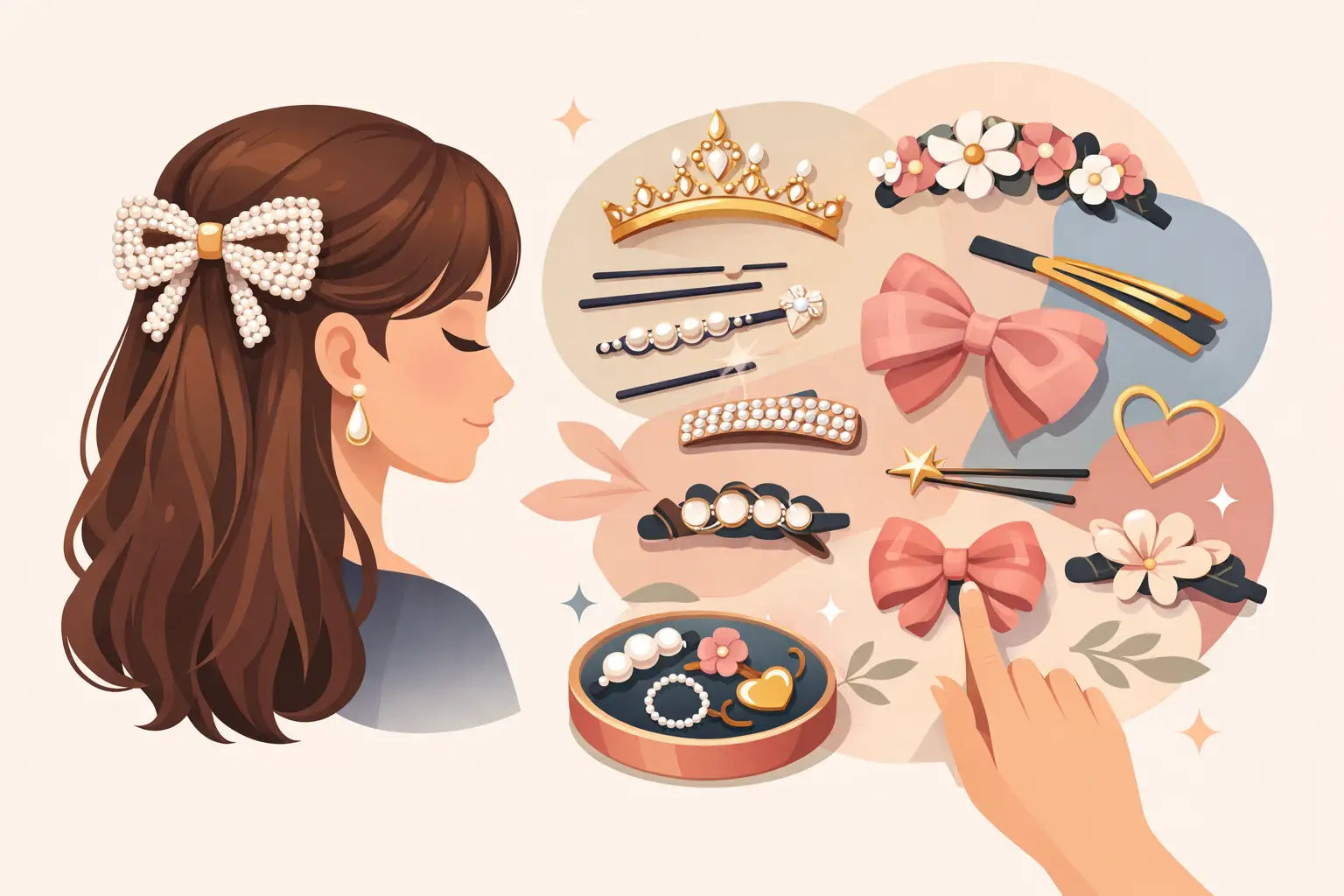 Accesorii păr fete elegante: cum le alegi
