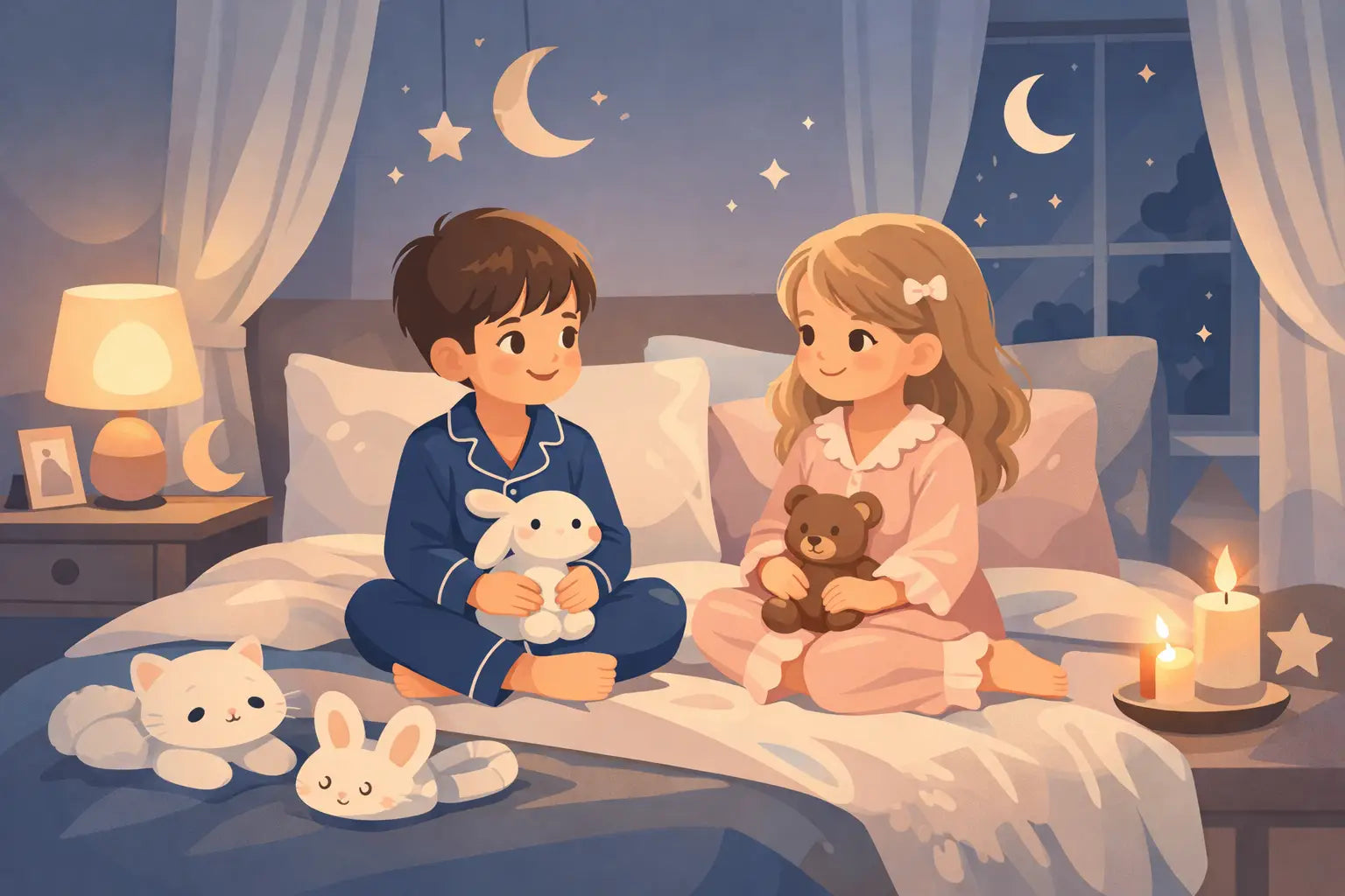 Pijamale copii elegante pentru seri speciale