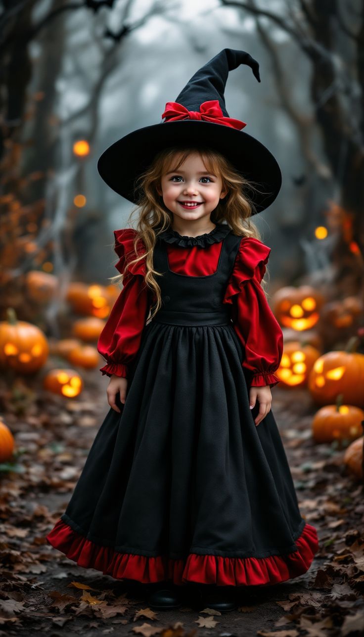 Rochie neagra lunga Halloween Party + PALARIE CADOU pentru fete - 01