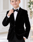 Sacou elegant din catifea roșie pentru băieți - Arthur