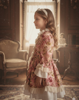 Rochie vintage cu floricele pentru fete - Annie