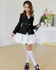 Compleu casual sacou si fusta pentru fete - Julia