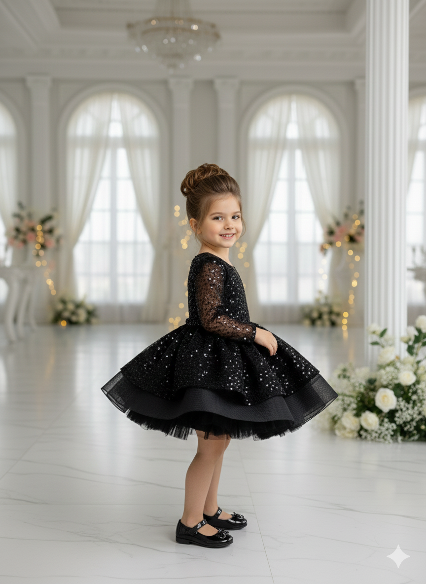 Rochie alba eleganta pentru fete, din dantela brodata - Julieta