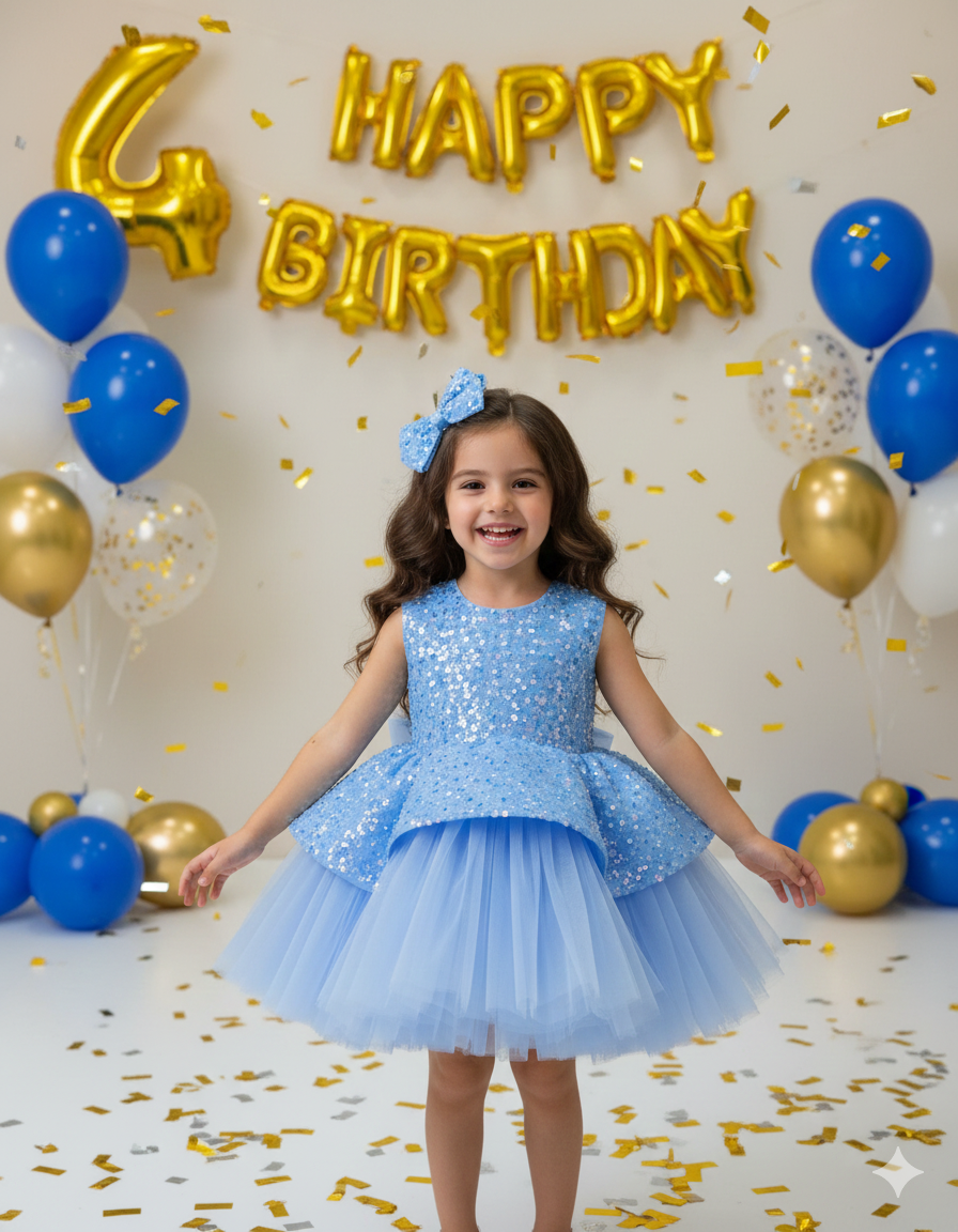 Rochie roz eleganta pentru fete, din dantela cu perle si paiete - Candy