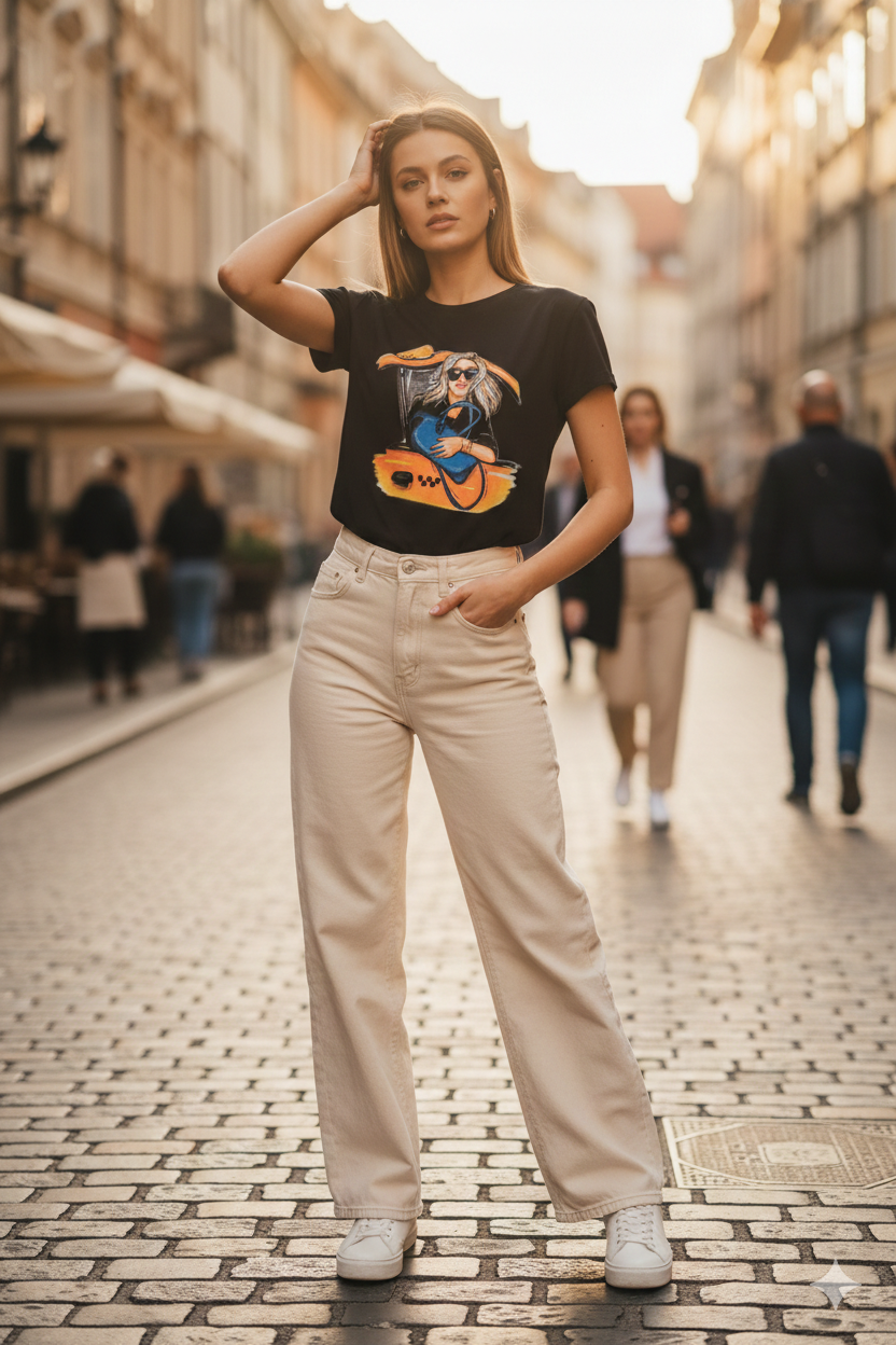 Tricou dama cu imprimeu