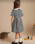 Rochie casual din stofa tweed pentru fete - Amani