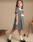 Rochie casual din stofa tweed pentru fete - Amani