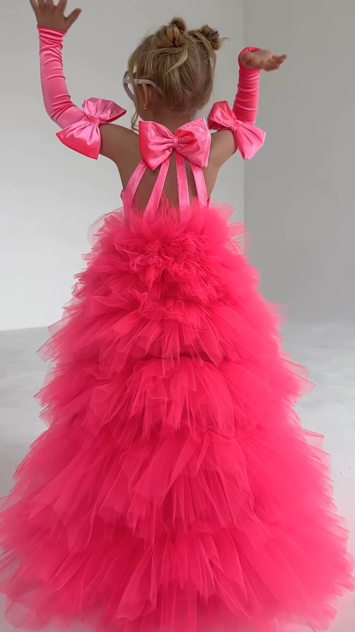 Rochie Fete Eleganta cu trena roz - Athena