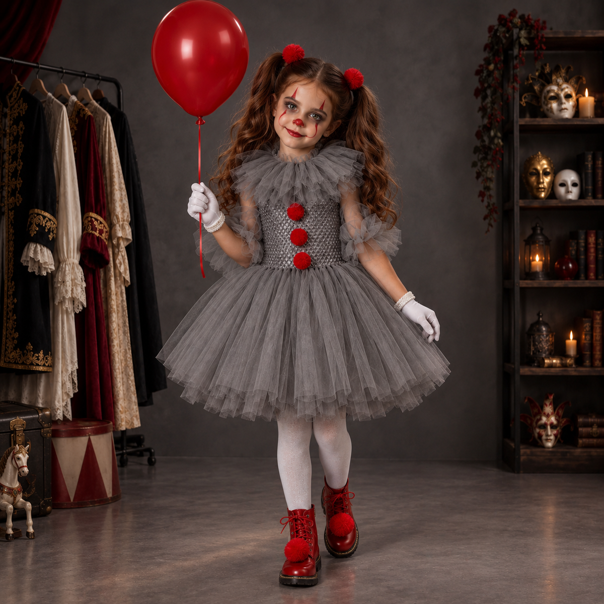 Rochie Halloween gri - Silver