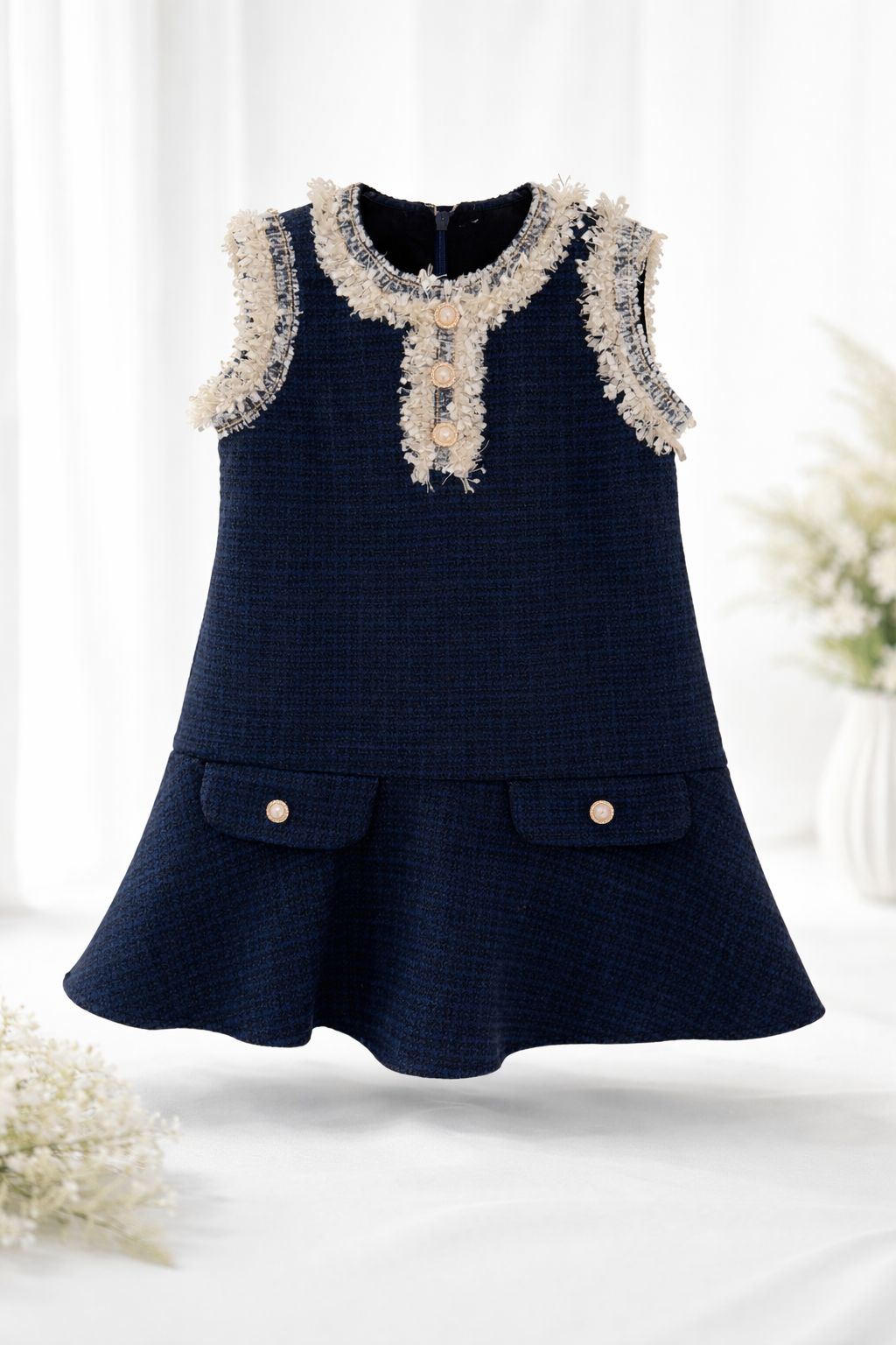 Rochie casual din stofa pentru fete - Roya