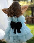 Rochie Fete, Eleganta de Ocazie din organza roz prafuit - Kate