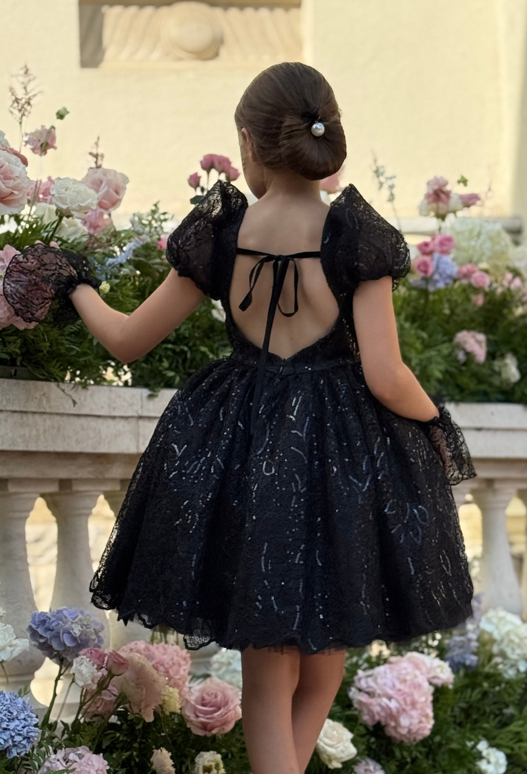 Nou ZAIRE Rochie neagra eleganta pentru fete, din…