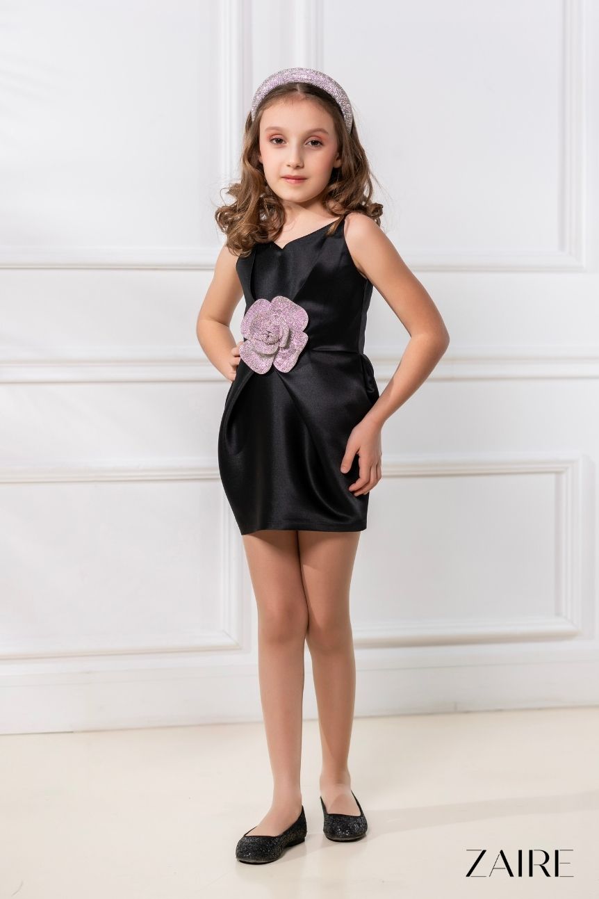 Rochie Neagra Eleganta fete - Lisa