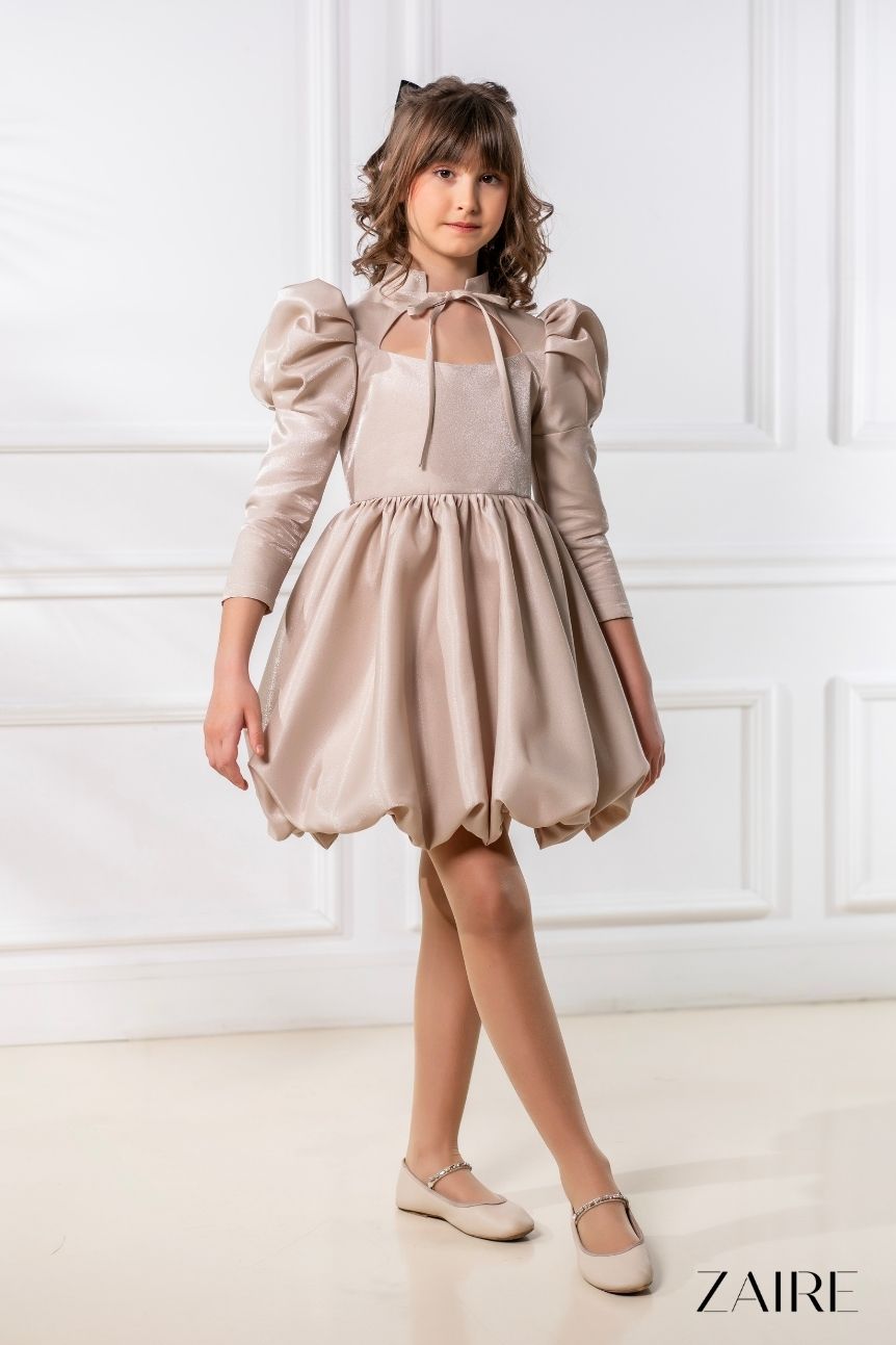 Rochie nude eleganta pentru fete - Rita