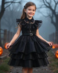 Rochie neagra Halloween Party pentru fete - 13