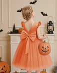 Rochie portocalie Halloween Party pentru fete - 20