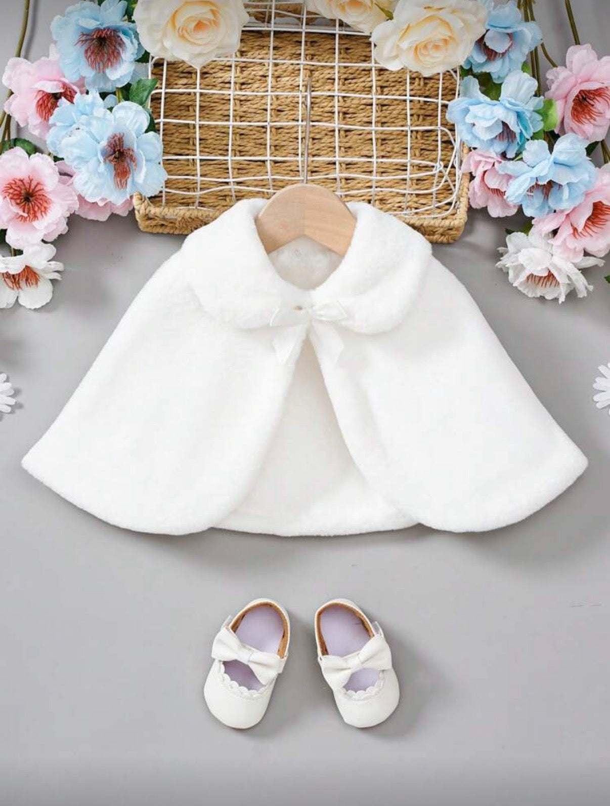 Capa roz eleganta din blanita ecologica pentru fete - Annabelle