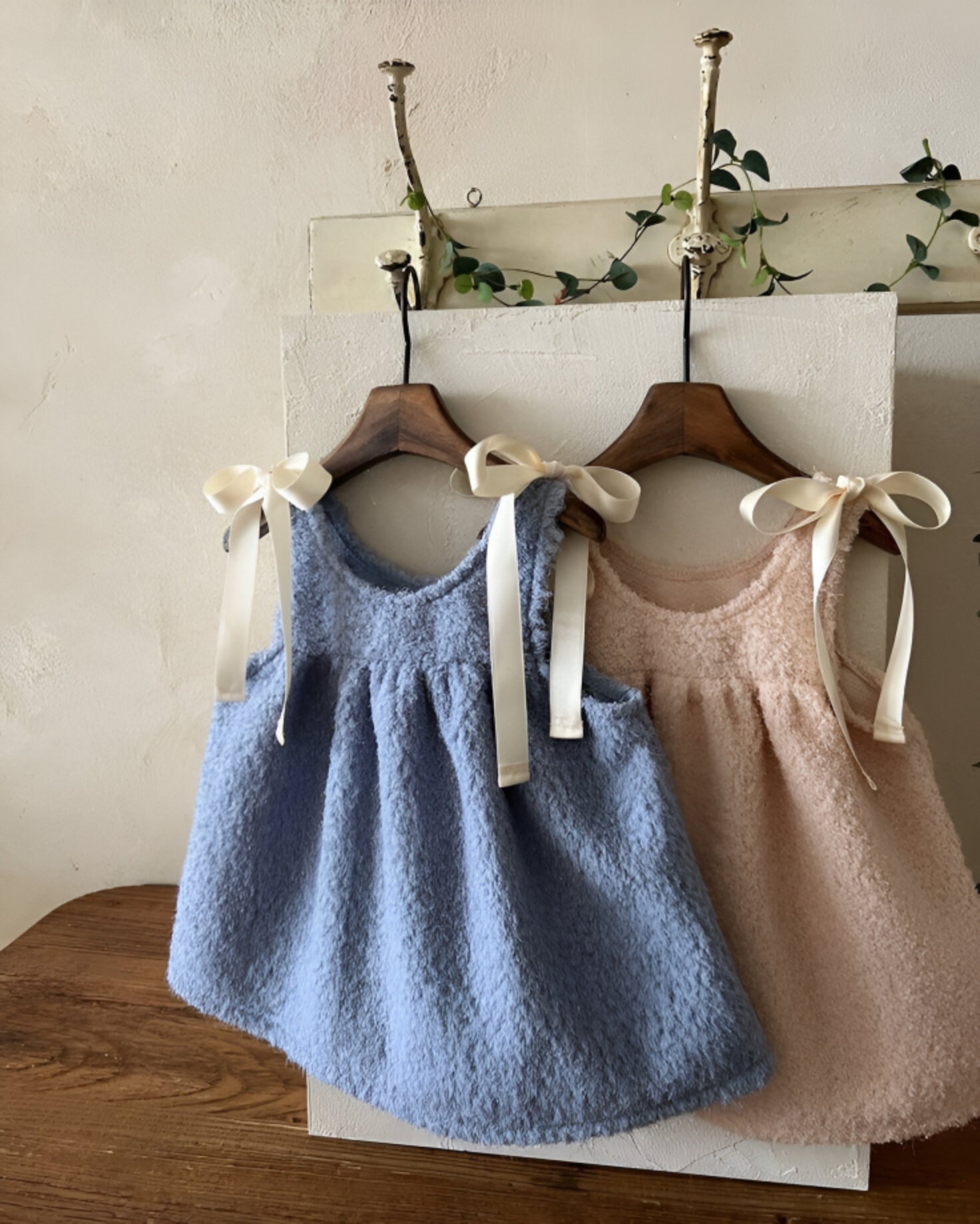 Rochie bleu casual din stofa boucle pentru fete - Tao - 0 | YEO