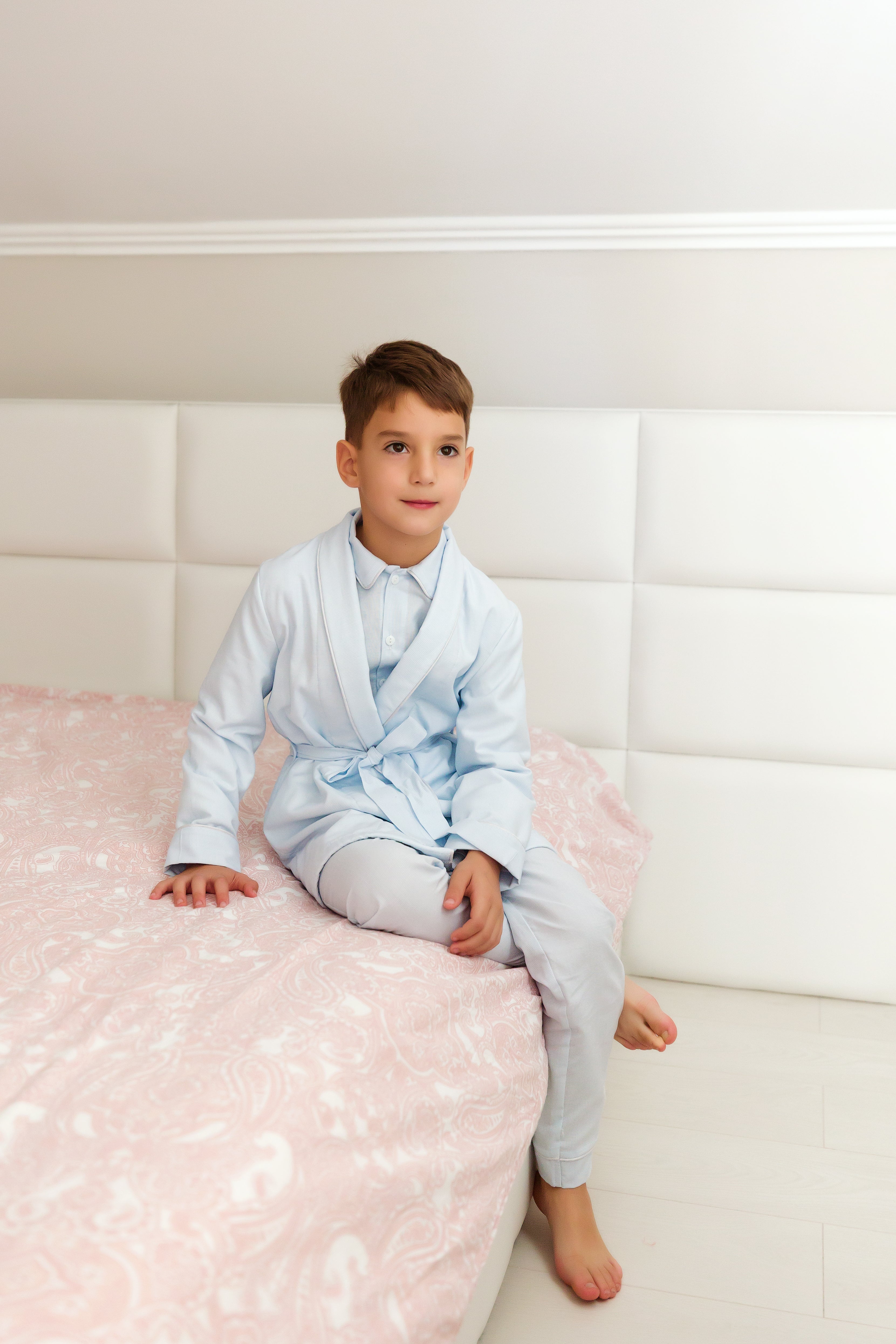 Pijama bleu pentru copii - personalizabilă